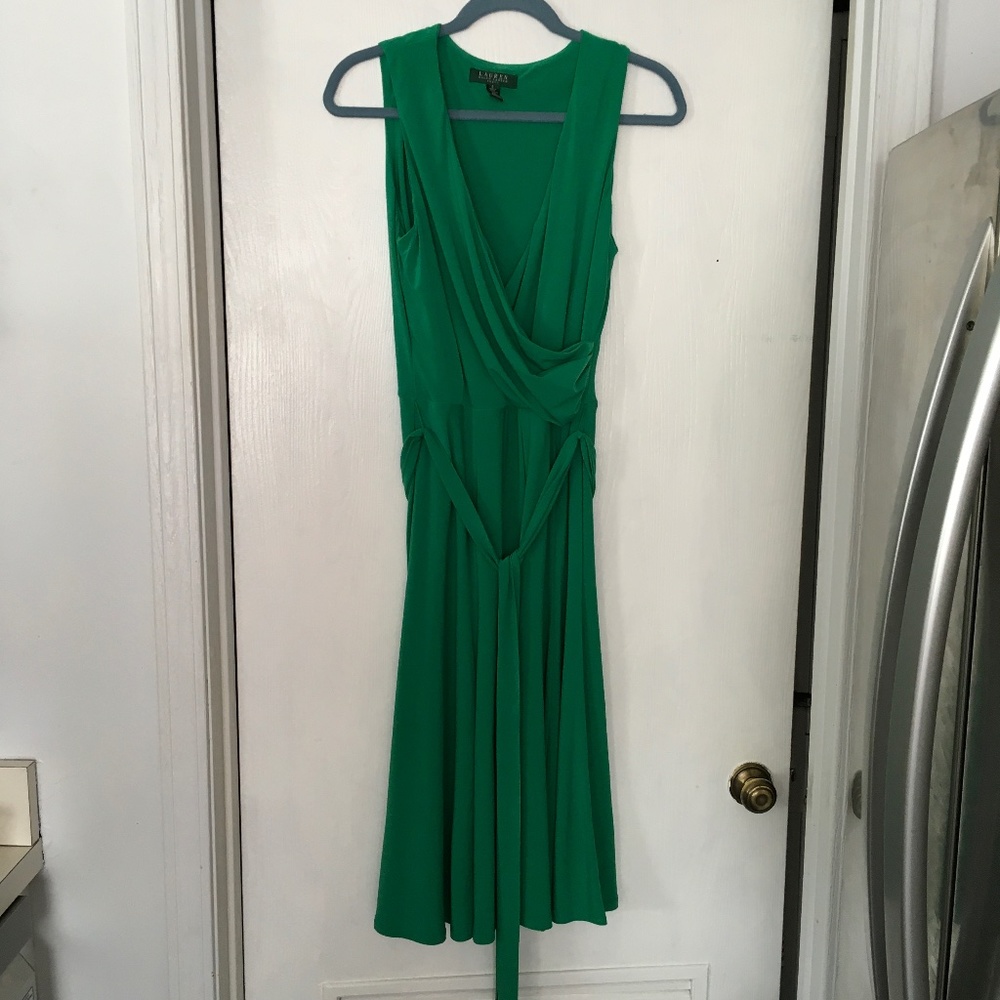 Lauren Ralph Lauren Kelly Green Summer Dress